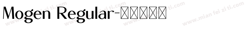 Mogen Regular字体转换